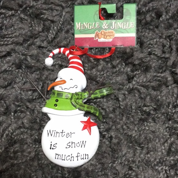 NWT Christmas holiday snowman decorations ornaments bag wine bottle cover - Picture 5 of 14